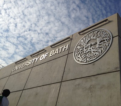Image of University of Bath sign
