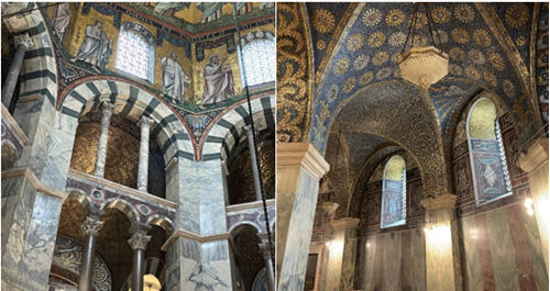 Photos of the interior of Aachen Cathedral